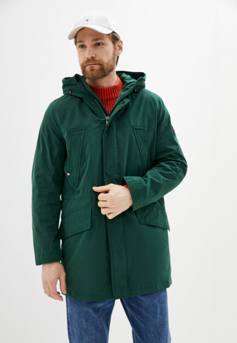 Geaca Parka Barbati, Tommy Hilfiger, Verde Hunter, M [1]
