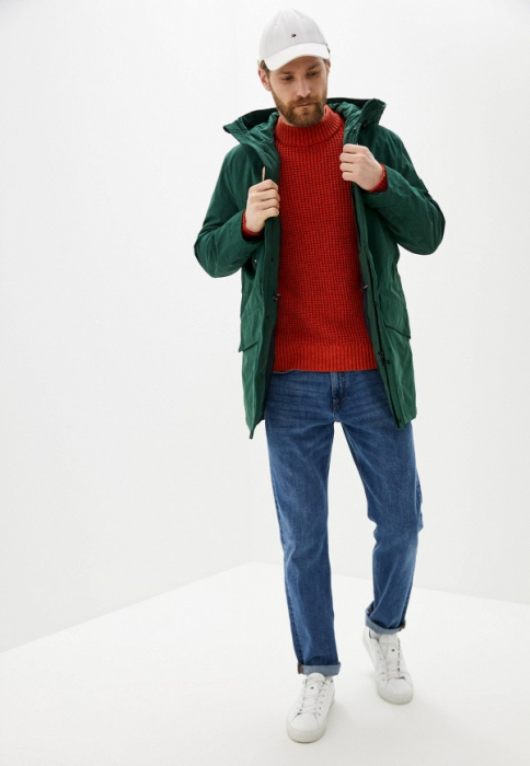 Geaca Parka Barbati, Tommy Hilfiger, Verde Hunter, M [3]