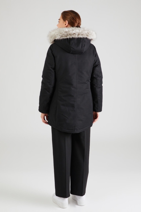 Geaca Parka, Tommy Hilfiger, Dama, Negru, Logo Brodat [3]