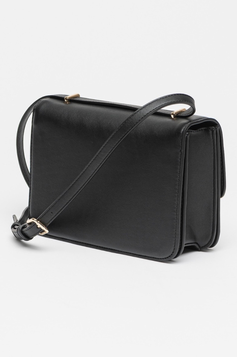 Geanta Dama, Valentino, Negru, Piele Ecologica, Logo Metalic [2]