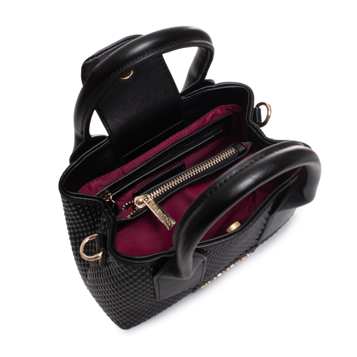 Geanta Dama, Valentino, Negru, Texturat, 22x16x10 cm [3]