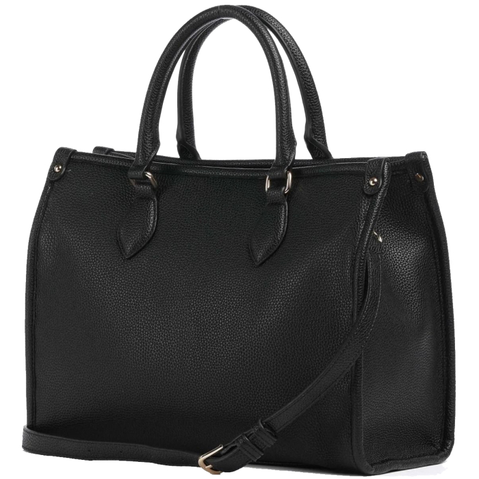 Geanta de umar dama, Valentino, Negru, Logo in relief, 34x14x25 cm [2]