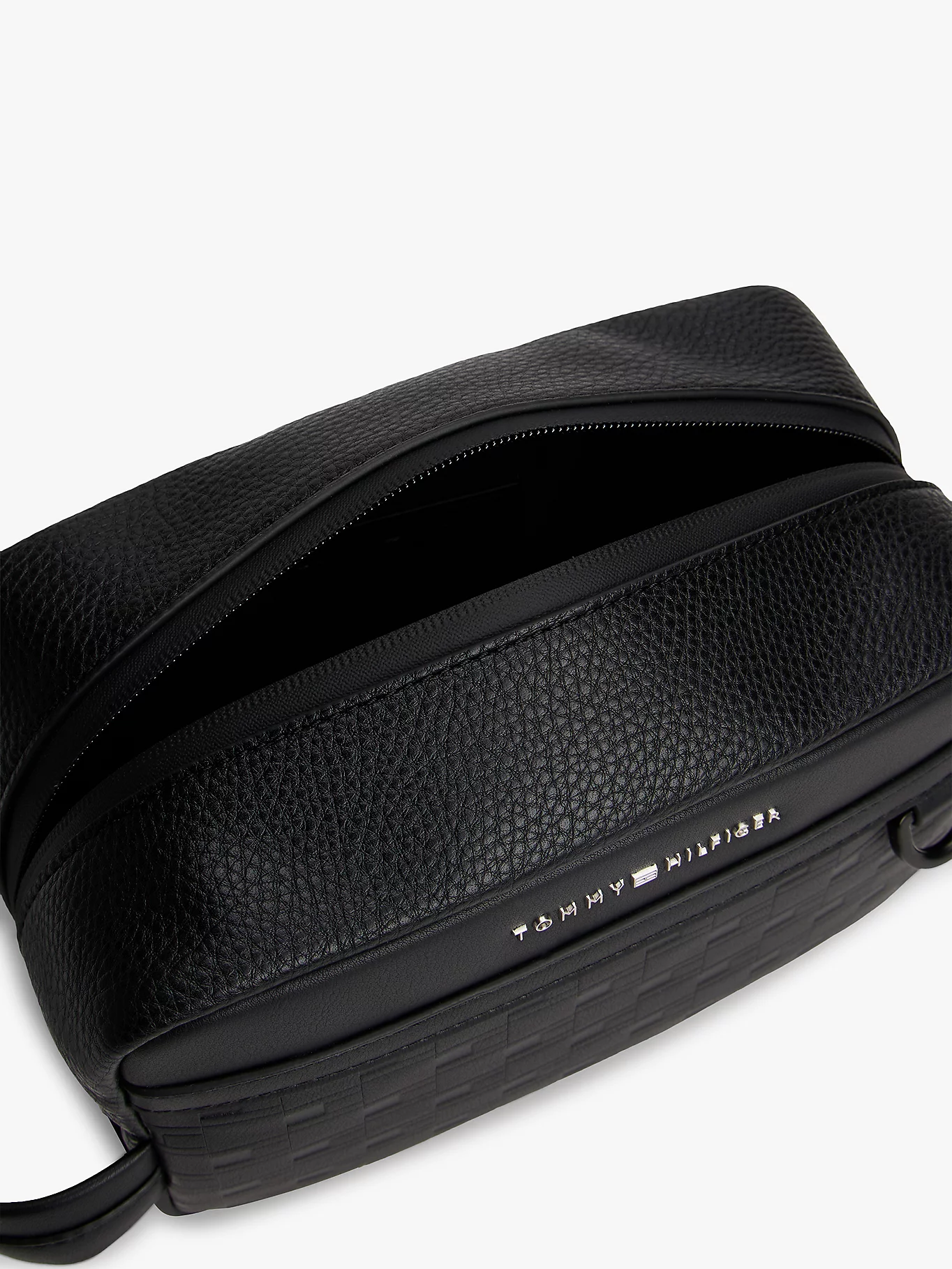 Geanta pentru cosmetice, Tommy Hilfiger, Negru, Logo Metalic [4]