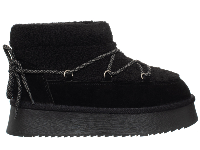 Ghete Dama, Solo Soprani Couture, Piele Naturală, Cu blanǎ si platformǎ [2]