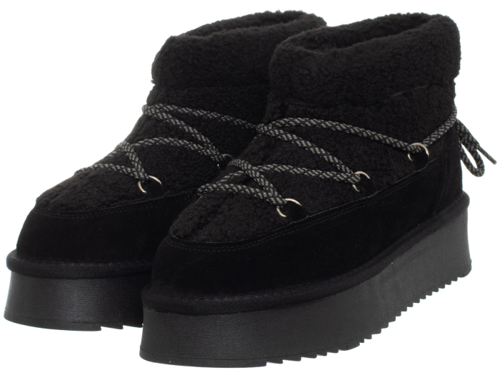 Ghete Dama, Solo Soprani Couture, Piele Naturală, Cu blanǎ si platformǎ [3]