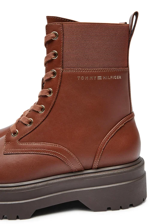 Ghete Dama, Tommy Hilfiger, Maro, Piele Naturală [5]