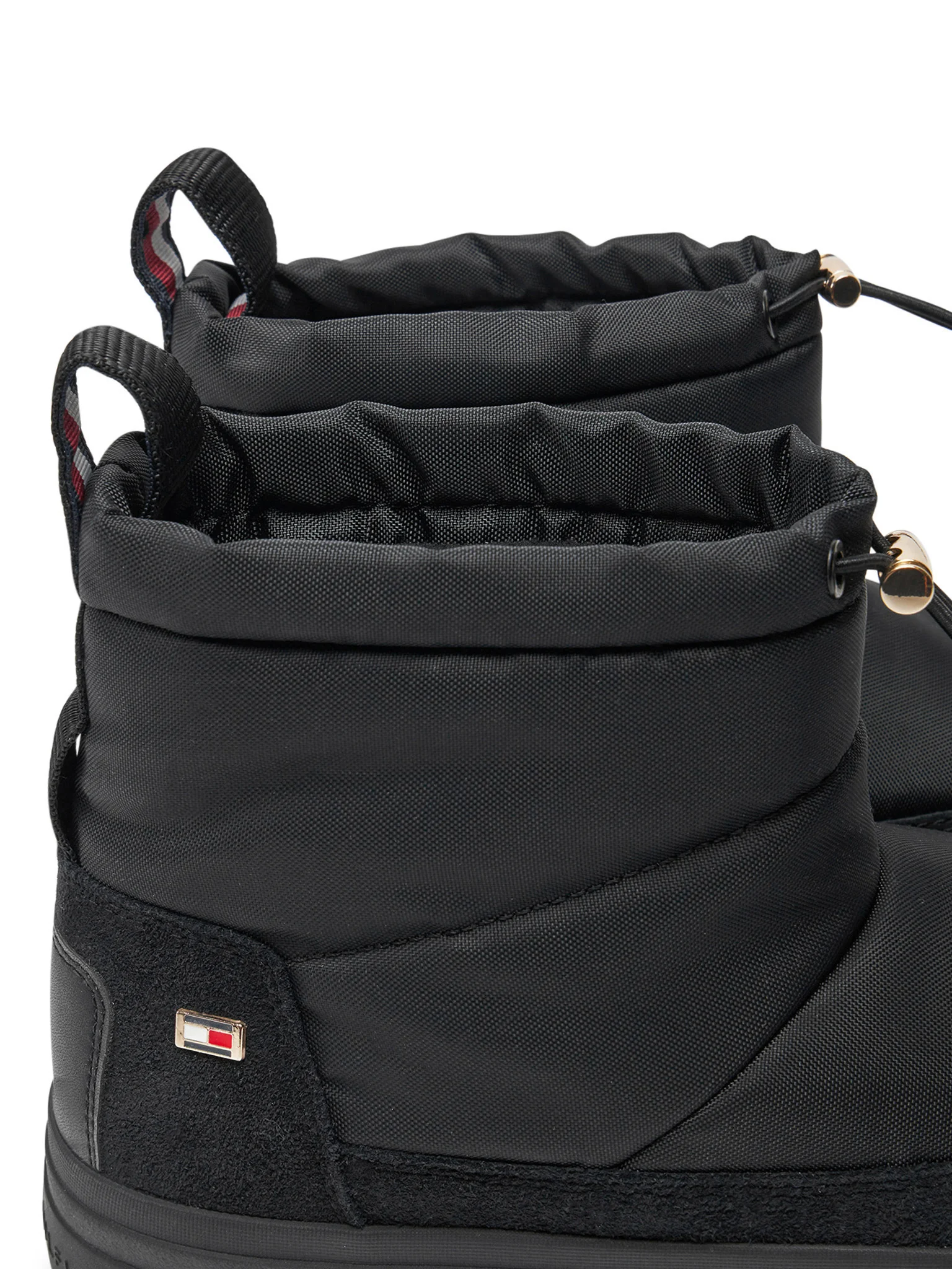 Ghete dama, Tommy Hilfiger, Negru, Flag Nylon Mini Snowboot [4]
