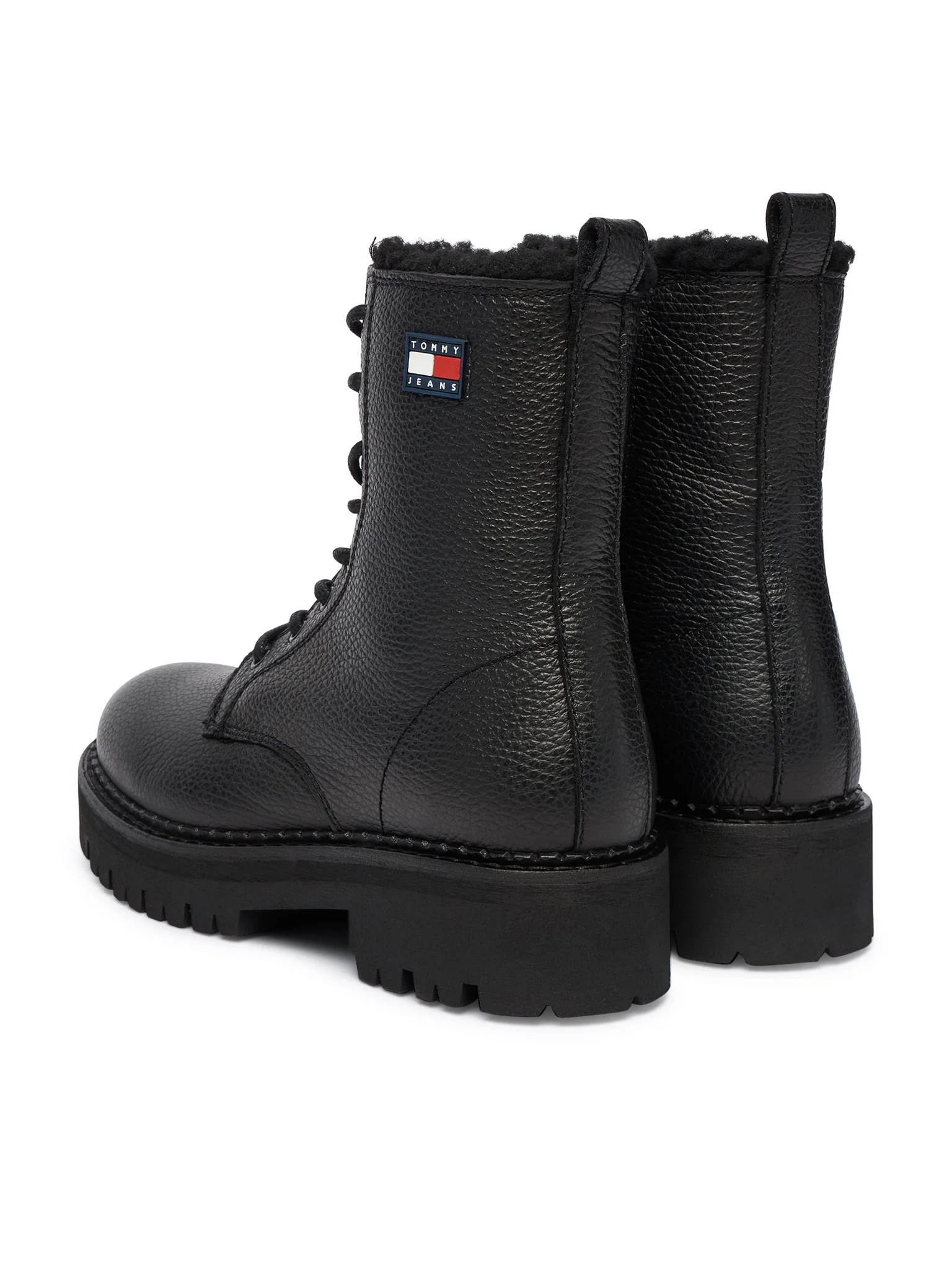 Ghete Dama, Tommy Hilfiger, Negru, Piele Naturală, Logo [3]