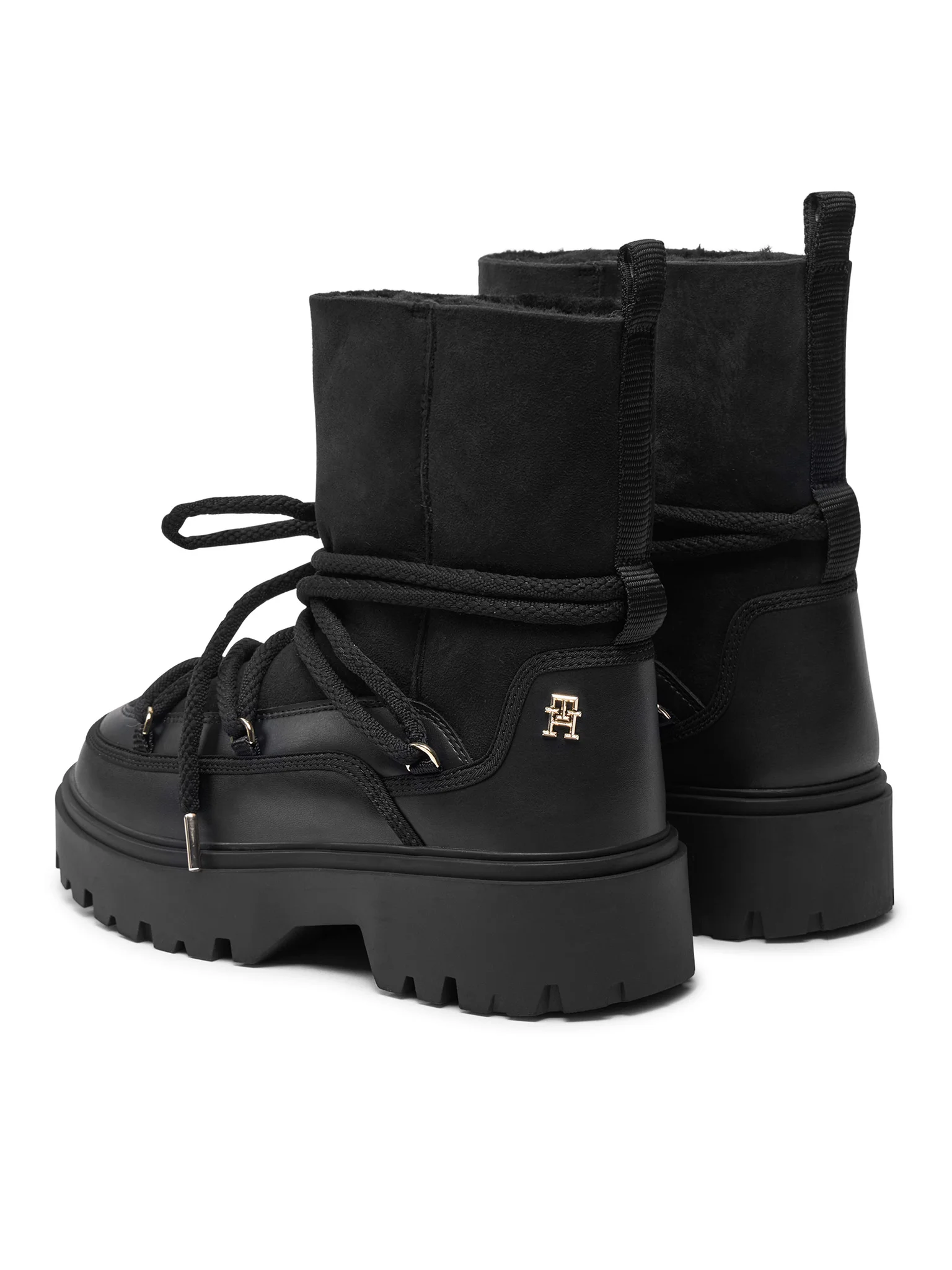 Ghete dama pentru zăpadă, Tommy Hilfiger, Piele întoarsă, Interior din lână [3]