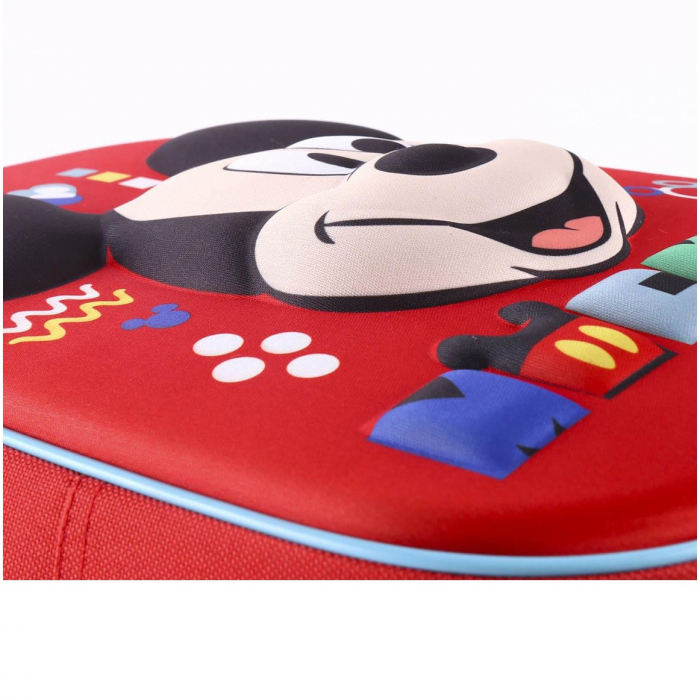 Ghiozdan Copii 3D, Mickey Mouse, Disney, 1 Fermoar, 31 x 25 x 10 cm [5]