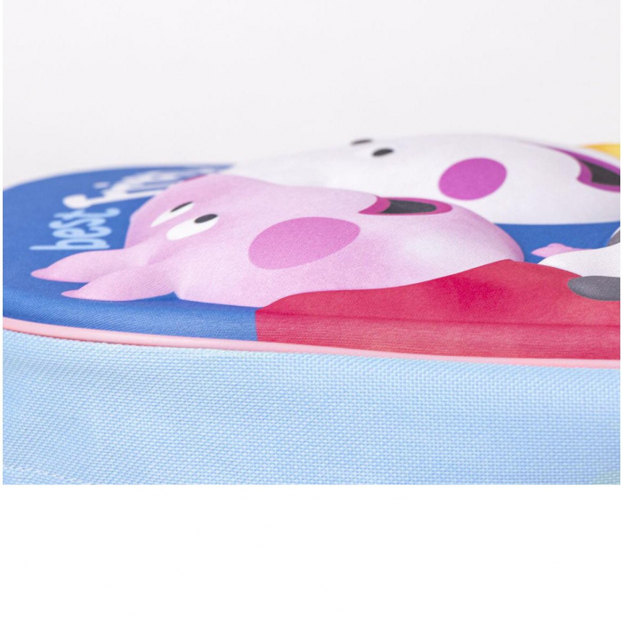 Ghiozdan Copii 3D, Peppa Pig, 1 Fermoar, 31 x 25 x 10 cm [5]