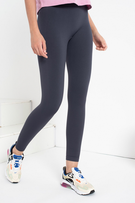 Guess, Colanti cu talie inalta pentru fitness, Gri carbune [3]