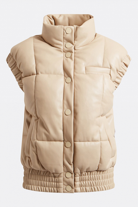 Guess, Vesta Dama, Matlasata din piele ecologica, Maro camel, M [5]