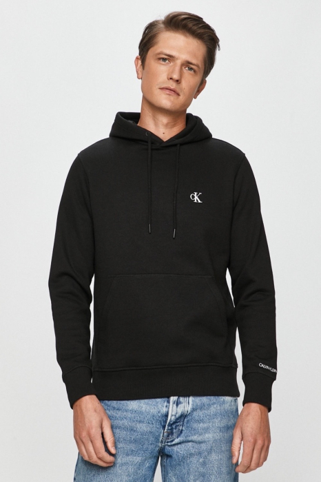 Hanorac Bărbați, Calvin Klein jeans, Negru, Cu Gluga, Logo Brodat [2]