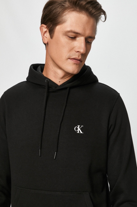Hanorac Bărbați, Calvin Klein jeans, Negru, Cu Gluga, Logo Brodat [4]