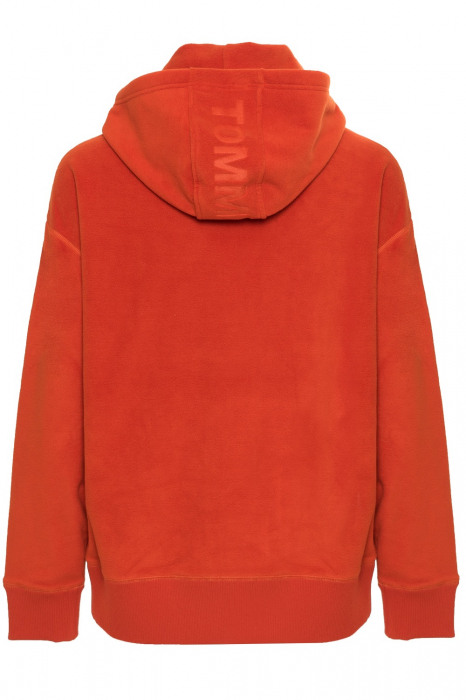 Hanorac cu gluga si guler Barbati, Tommy Jeans, Portocaliu Spice, M INTL [8]
