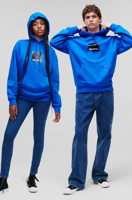 Hanorac Dama, Karl Lagerfeld, Albastru, Bumbac, XL [6]