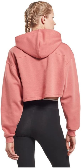 Hanorac Dama, Reebok, Yoga Coverup, Bumbac, Roz Pal [5]