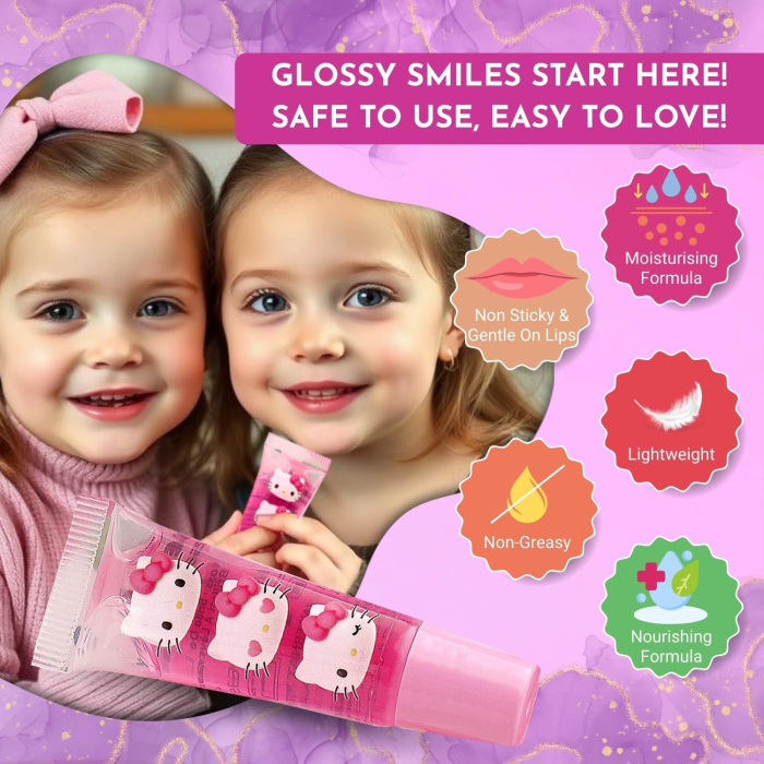 Hello Kitty, Parfum EDT 30 ml + Luciu de buze + Fard de pleoape [5]