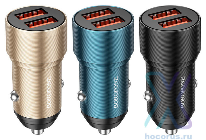 Incarcator Auto, Borofone, Inteligent, BZ20 QC3.0 + PD 20W, Incarcare Rapida, Porturi Duble, Cablu de tip C la tip C, Negru [6]