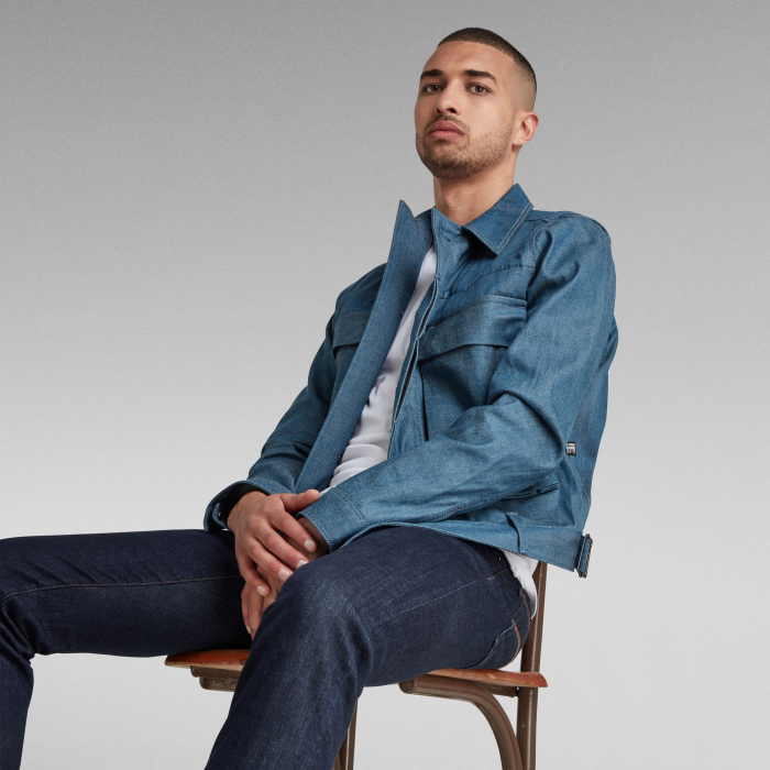 Jacheta Bărbați, G-Star Raw, Denim, Albastru [4]