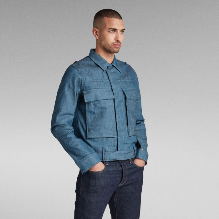 Jacheta Bărbați, G-Star Raw, Denim, Albastru [3]
