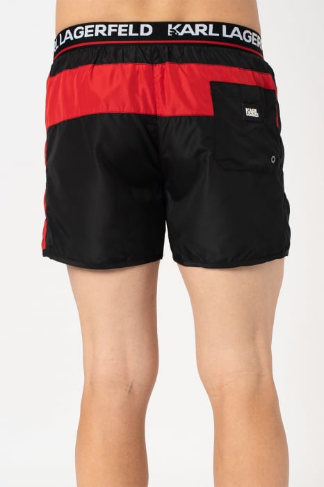 Karl Lagerfeld, Pantaloni scurti de baie, Banda logo in talie [2]