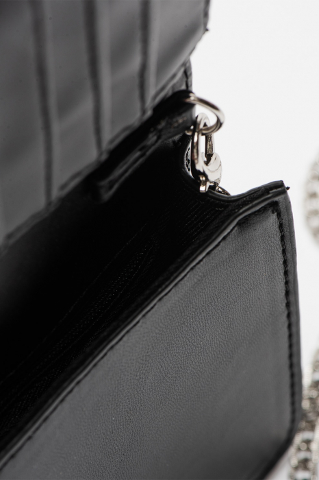 KENDALL + KYLIE, Geanta crossbody cu clapa Arya, Gri antracit [4]