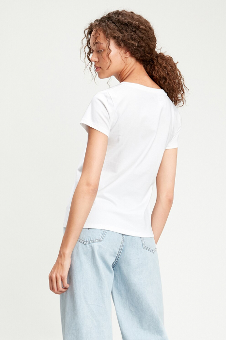 Levi's, Tricou Dama, Din bumbac, Cu decolteu in V [2]