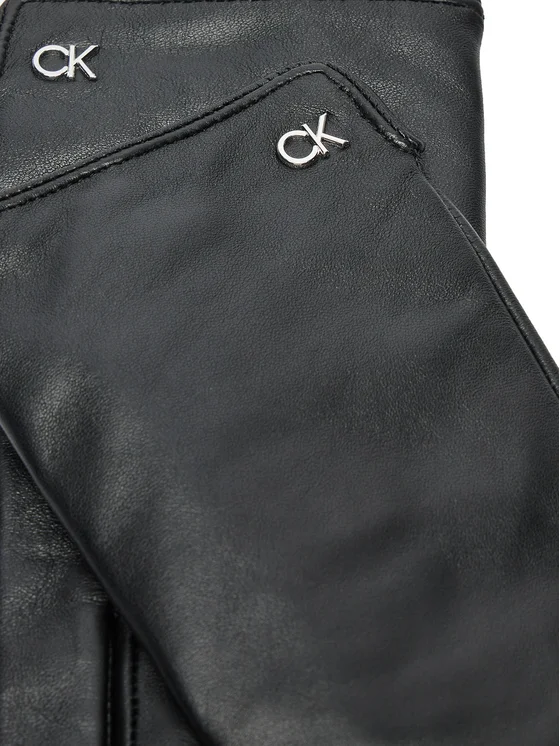 Manusi Barbati, Calvin Klein, 100% Piele Naturală, Negru [3]