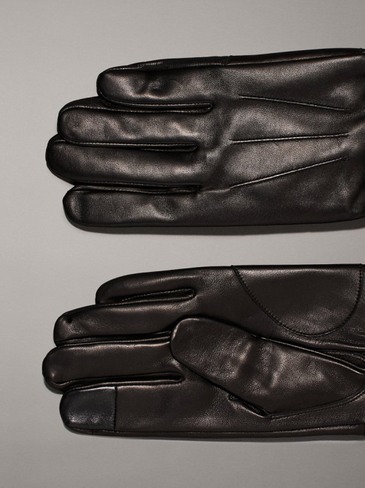 Manusi Barbati, Calvin Klein, Negru, 100% Piele Naturală [5]
