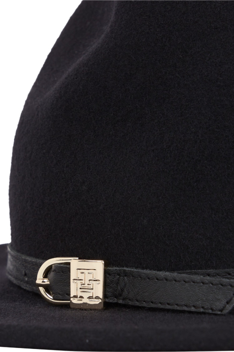 Palarie Dama, Tommy Hilfiger, Negru, Logo Metalic [4]