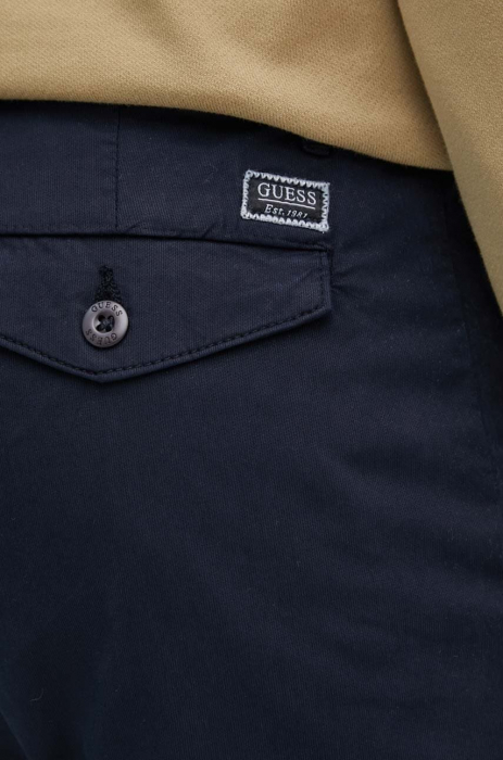 Pantaloni Barbati, Guess, Albastru Închis, Bumbac [4]