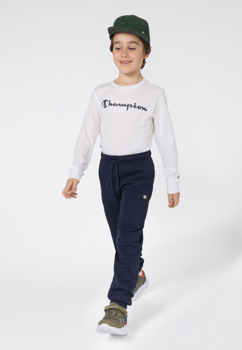 Pantaloni trening copii, Champion, Albastru, Logo [4]