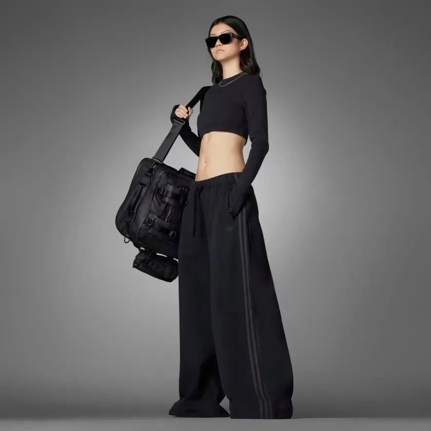 Pantaloni Dama, Adidas Originals, Wide Leg Pants, Negru [9]