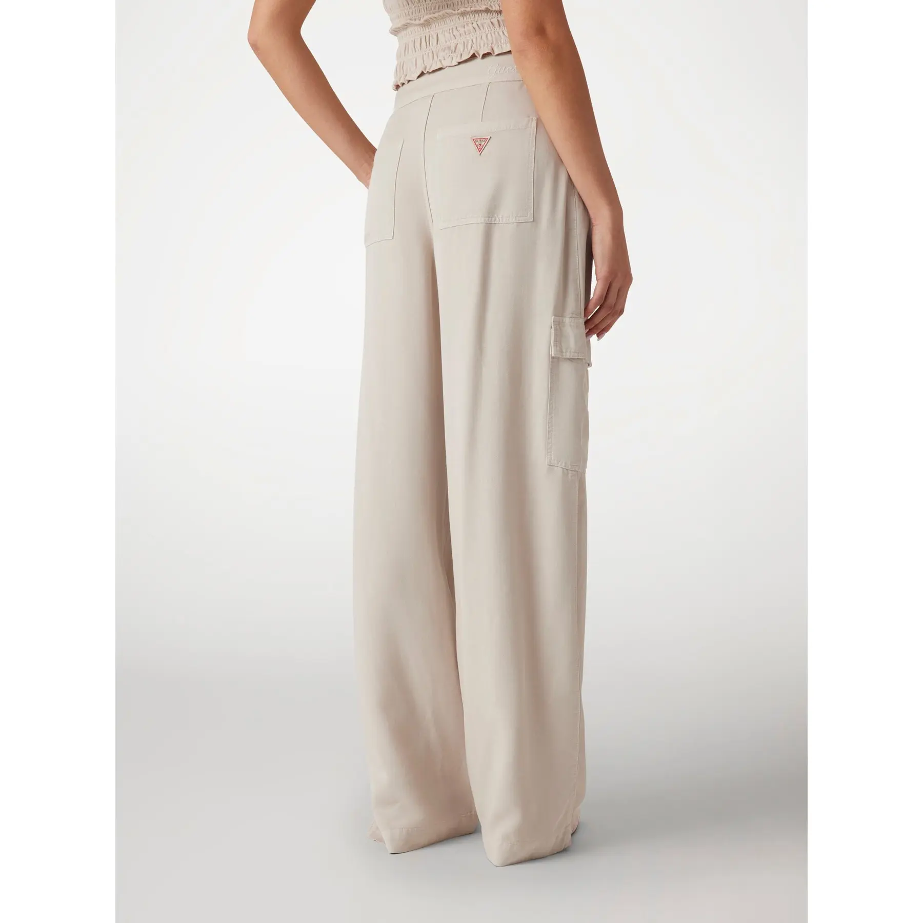 Pantaloni Dama, Guess, Bej, Croiala Lejera [2]