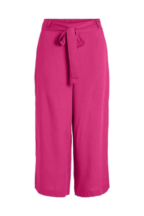 Pantaloni Dama, Vila, Roz, Buzunare laterale si curea in talie [1]