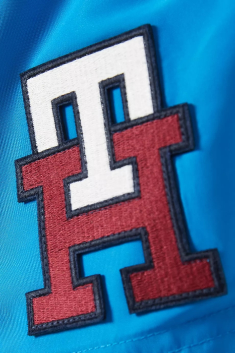 Pantaloni de baie, Tommy Hilfiger, Albastru, Logo Brodat [4]