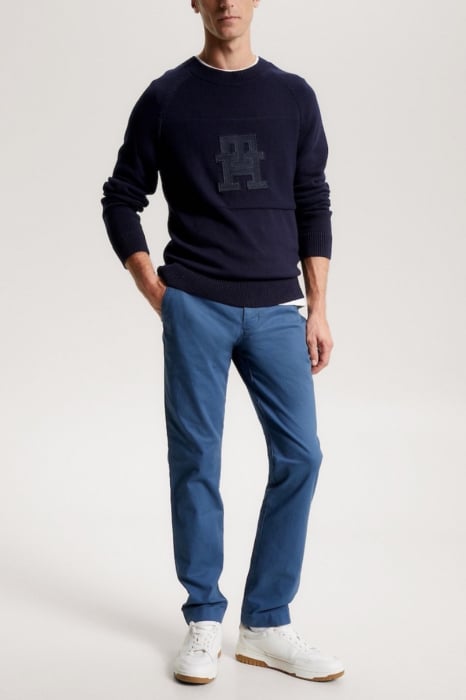 Pantaloni lungi barbati, Tommy Hilfiger, Albastru inchis, Bumbac, W33/L32 [3]