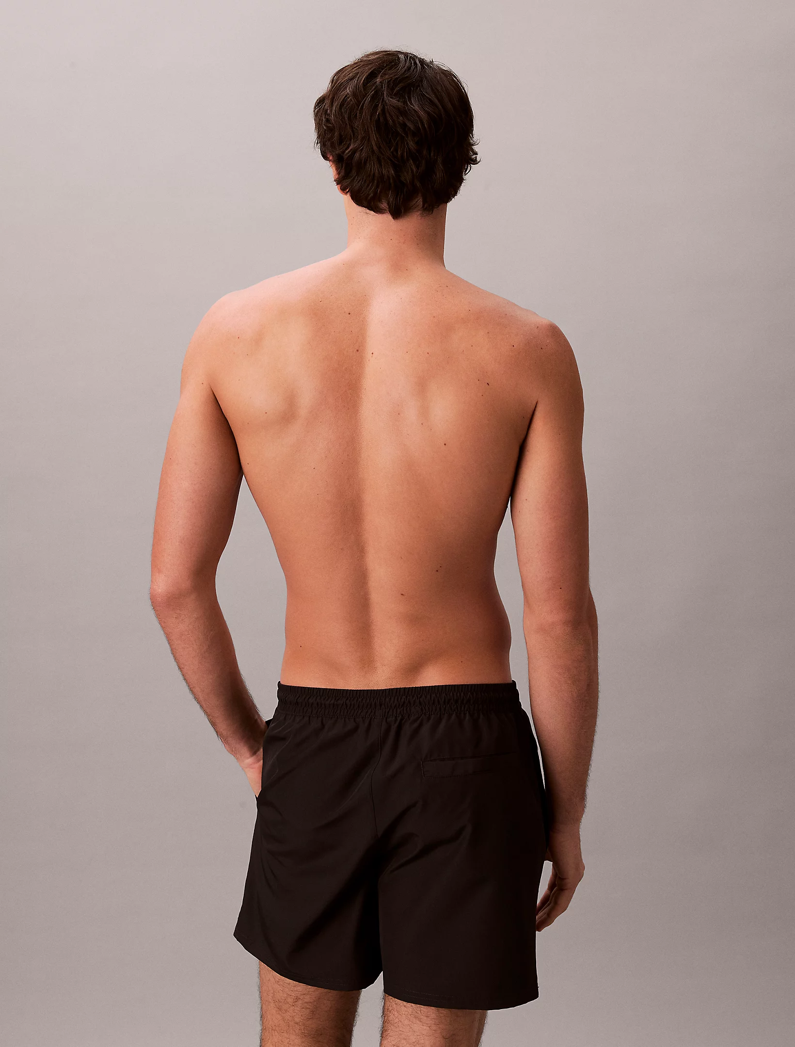 Pantaloni scurți baie, Calvin Klein, Negru, Logo [3]