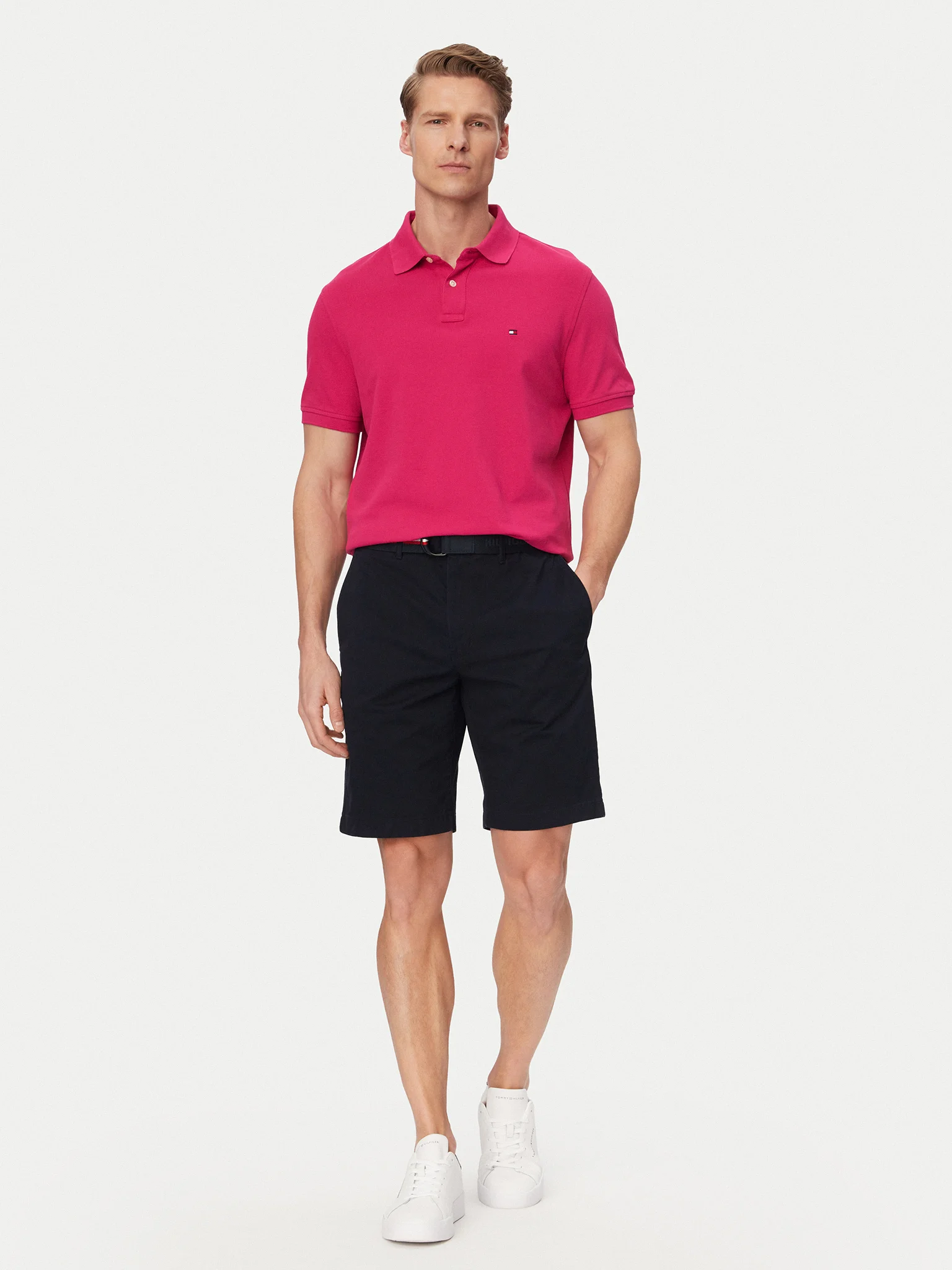 Pantaloni scurți bărbați si curea inclusă, Tommy Hilfiger, Slim Fit [3]