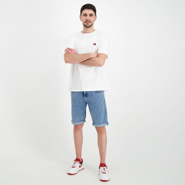 Pantaloni scurti bărbați, Tommy Jeans, Albastru deschis, Mini Logo [4]