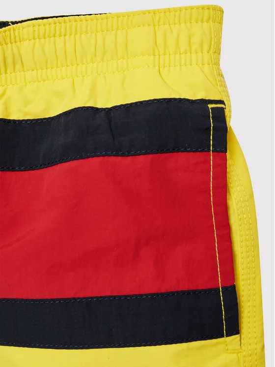 Pantaloni scurti de baie baieti, Tommy Hilfiger, Galben, 14-16 ani [5]
