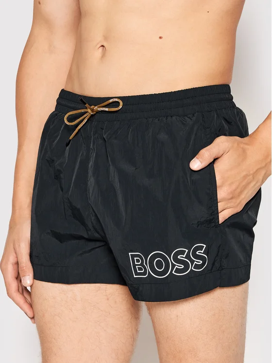 Pantaloni scurți de baie, Boss, Negru [2]
