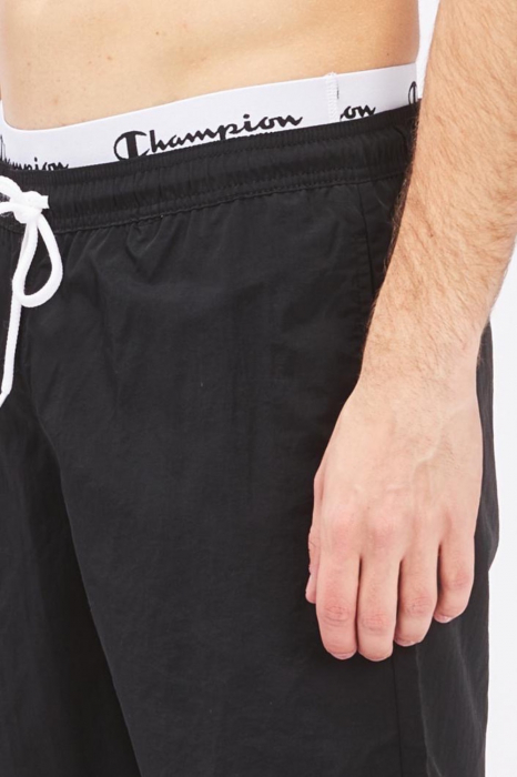 Pantaloni scurți de baie, Champion, Negru, Banda Logo [3]
