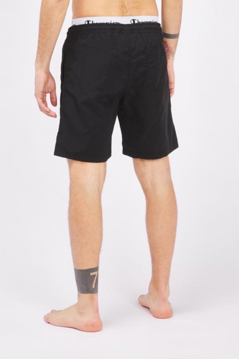 Pantaloni scurți de baie, Champion, Negru, Banda Logo [2]