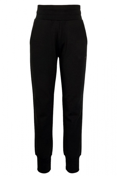 Pantaloni trening dama, Champion, Negru, Mini Logo, Talie Înaltă [1]