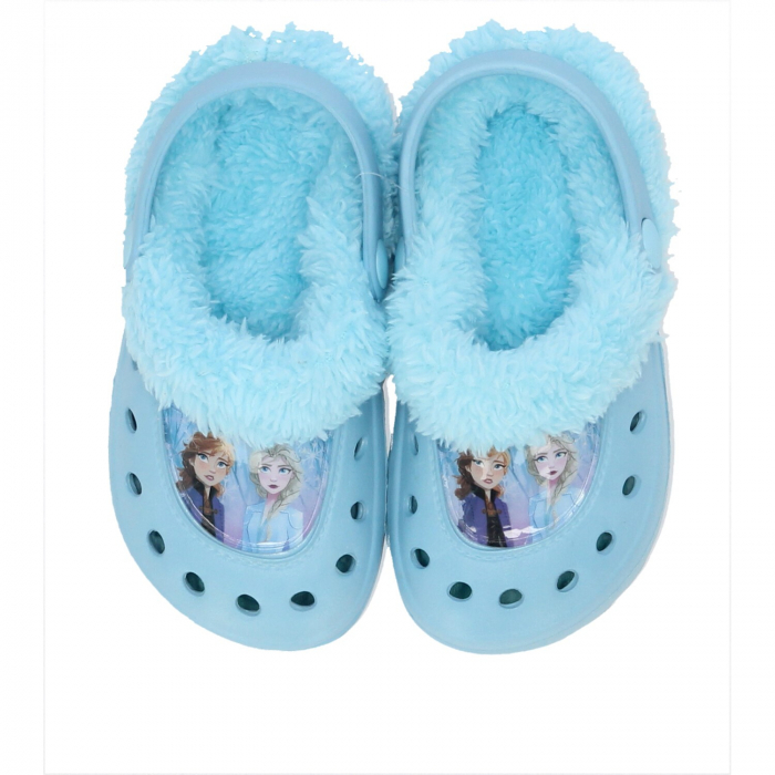 Papuci clogs, Frozen, EVA imblaniti, Disney, Albastru [1]