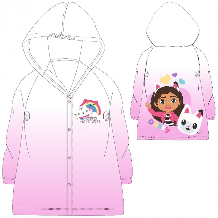 Pelerina de ploaie copii, Gabby's Dollhouse, Roz [4]