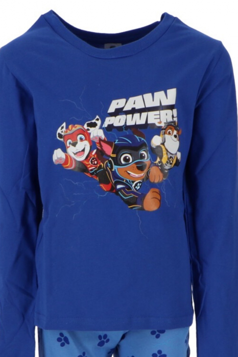 Pijamale copii, Paw Patrol, Cu licență, Albastru, Bumbac [2]